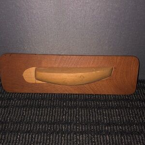 Hand Craved Wooden Bottom of a Boat